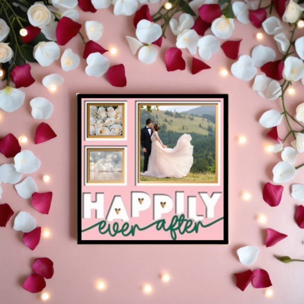 Happily Ever After Wedding Box Frame – Personalised Keepsake for Your Special Day